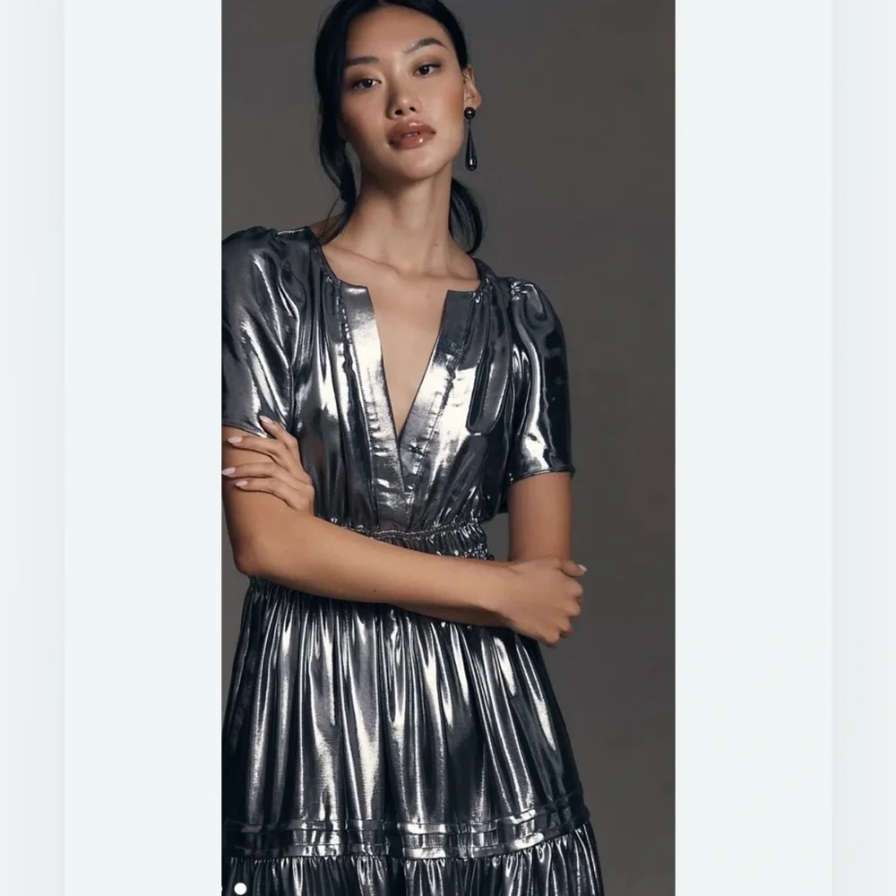 sequin gowns & formal dresses Long Dress with Long Sleeves Outfits With White Boots Color:Black Lace+Nude Lining model-tamara